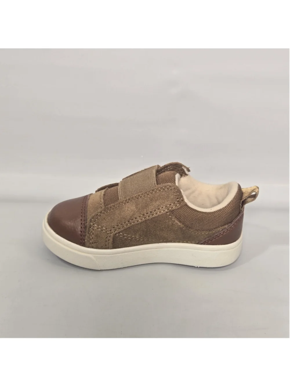 UGG Rennon Low Sneakers Toddler 6 Brown Suede Hook Loop Casual Shoes Kids